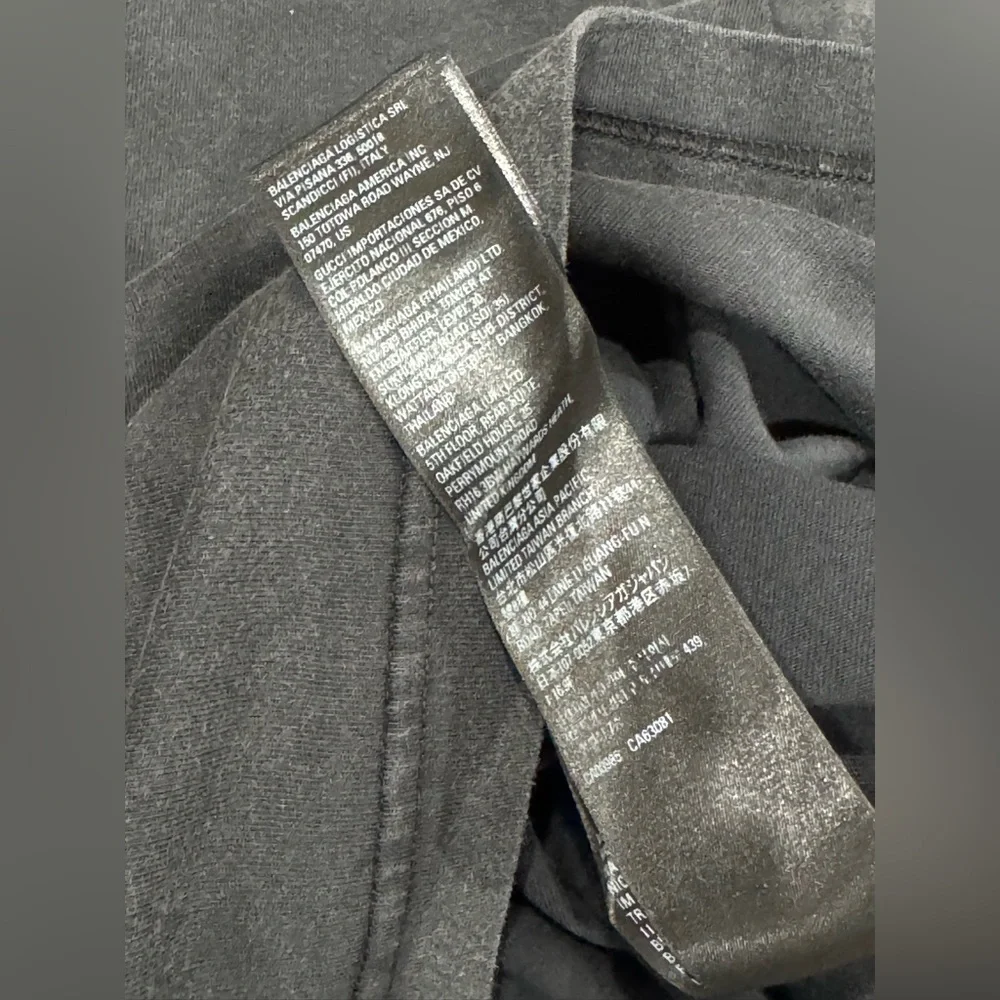 SOLD Balenciaga Strike 1917 Oversized T-Shirt Black - Picture 11 of 14
